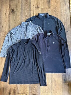 Under Armour Men's Dark Gray Quarter-Zip Performance Pullover